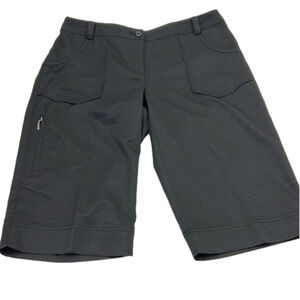 Izod black golf bermuda shorts with stretch